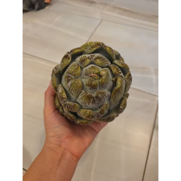 Vintage Artichoke Candle 4” X 4” - Picture 7 of 16